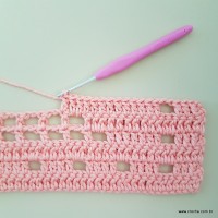 Tapete corações com laços - passo a passo (58)