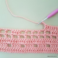 Tapete corações com laços - passo a passo (59)