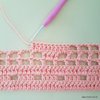 Tapete corações com laços - passo a passo (62)