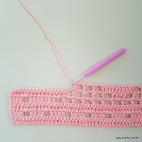 Tapete corações com laços - passo a passo (64)