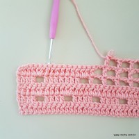 Tapete corações com laços - passo a passo (65)