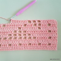 Tapete corações com laços - passo a passo (84)