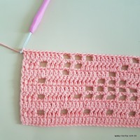 Tapete corações com laços - passo a passo (88)