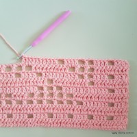 Tapete corações com laços - passo a passo (99)