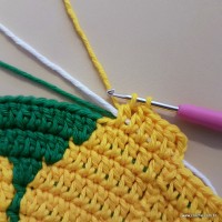 Tapete girassol - passo a passo (156)