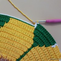 Tapete girassol - passo a passo (172)