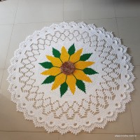 Tapete girassol - passo a passo (505)