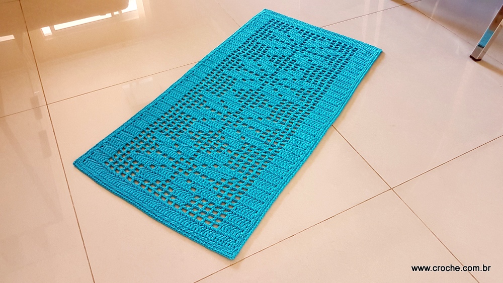 Tapete cravo de folhas - passo a passo (164)