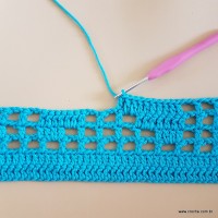 Tapete cravo de folhas - passo a passo (55)