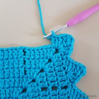 Tapete azul quadrado passo a passo (110)