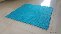 Tapete azul quadrado passo a passo (119)