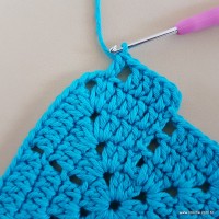 Tapete azul quadrado passo a passo (48)