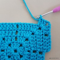 Tapete azul quadrado passo a passo (50)