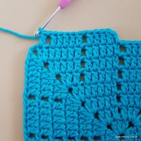 Tapete azul quadrado passo a passo (75)