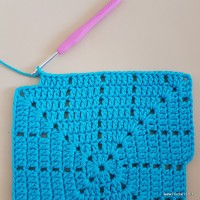 Tapete azul quadrado passo a passo (81)