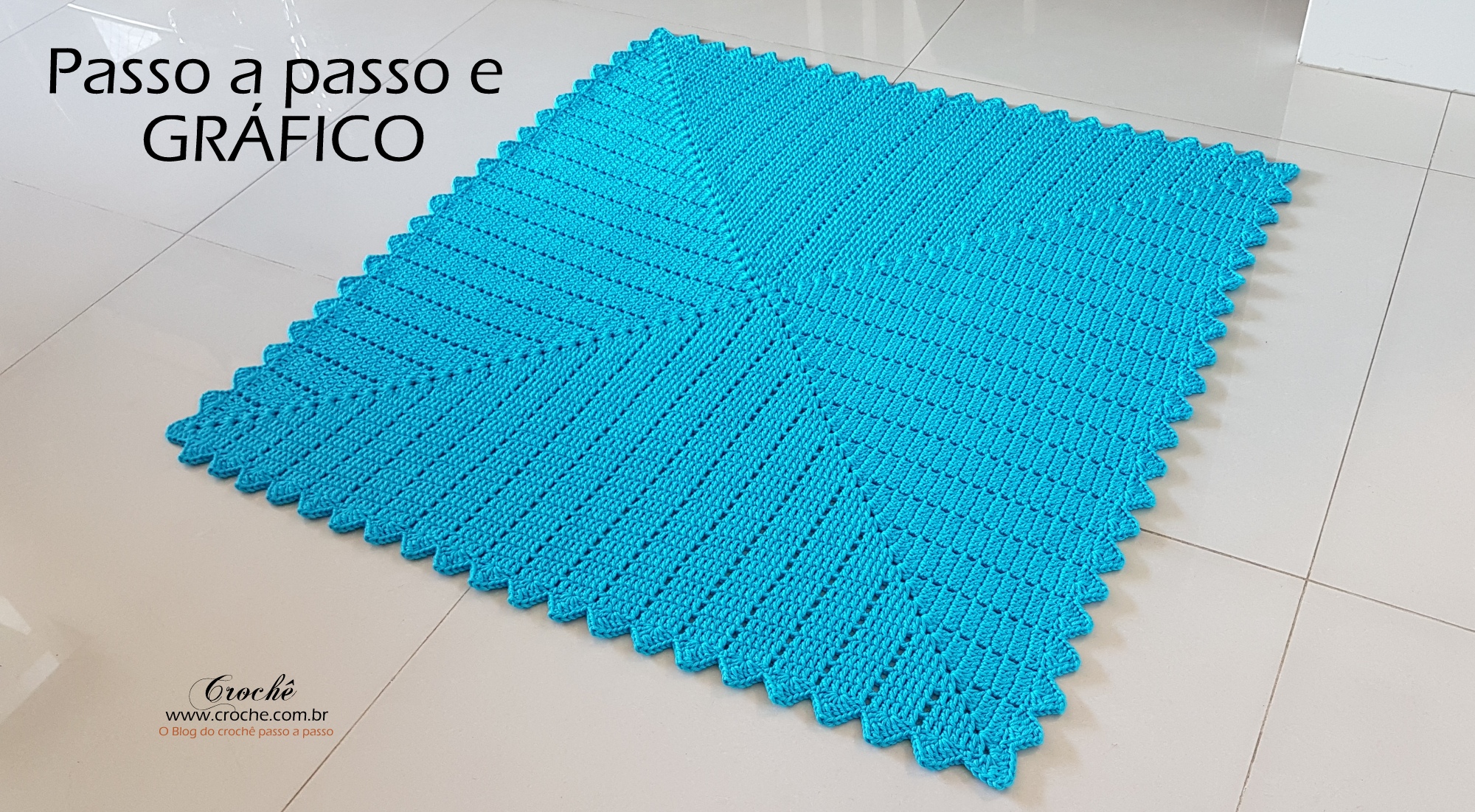 Tapete quadradro azul - gráfico