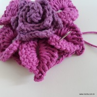 Flor Rhosângela - passo a passo (121)