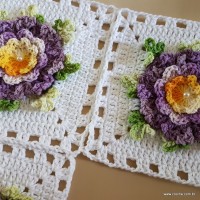 Tapete lavanda - Passo a passo (106)