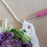 Tapete lavanda - Passo a passo (31)