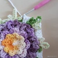 Tapete lavanda - Passo a passo (33)