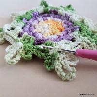 Tapete lavanda - Passo a passo (4)