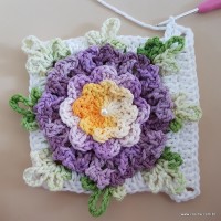 Tapete lavanda - Passo a passo (49)