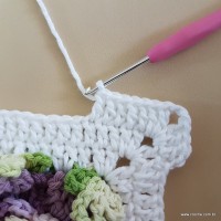 Tapete lavanda - Passo a passo (56)