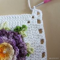 Tapete lavanda - Passo a passo (71)