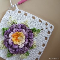 Tapete lavanda - Passo a passo (72)