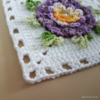 Tapete lavanda - Passo a passo (75)