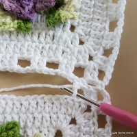 Tapete lavanda - Passo a passo (82)