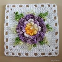 Tapete lavanda - Passo a passo (97-1)