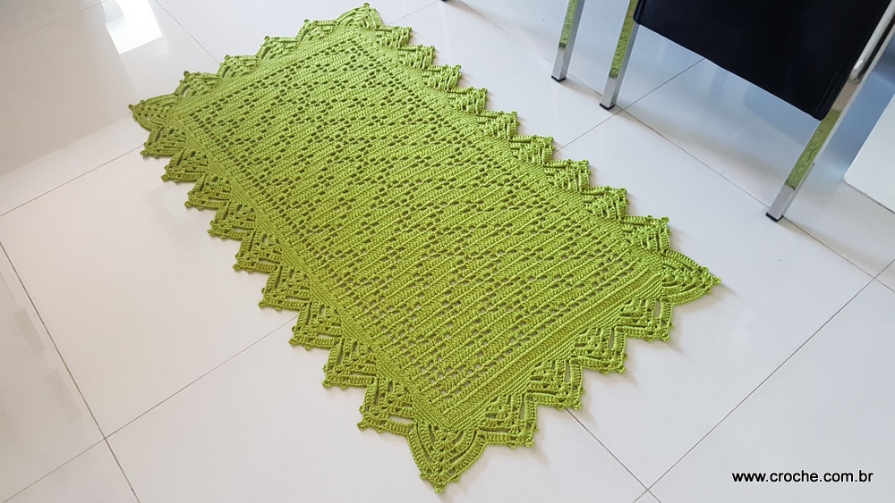 Tapete musgo em crochê passo a passo (290)