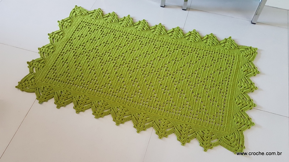 Tapete musgo em crochê passo a passo (295)