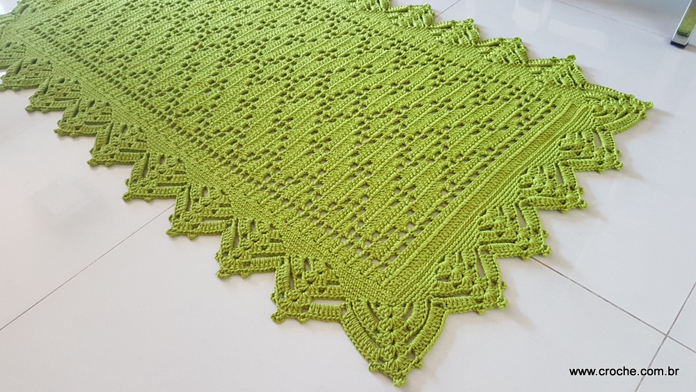 Tapete musgo em crochê passo a passo (301)