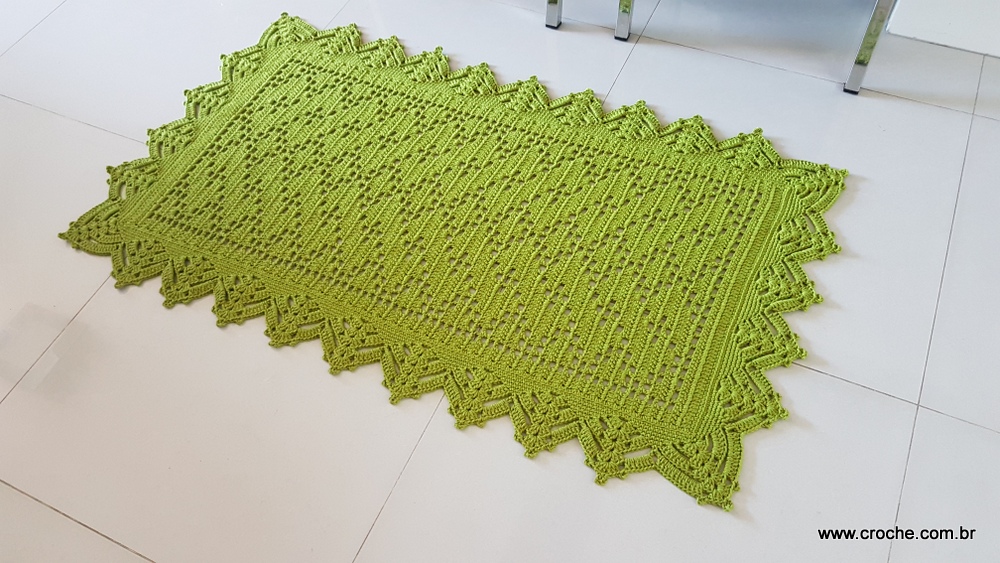 Tapete musgo em crochê passo a passo (303)