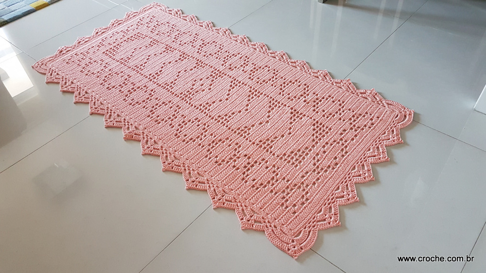 Visão do tapete salmão pronto