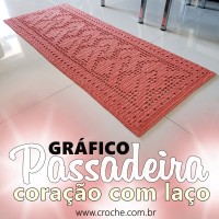 Passadeira coração com laço - Blog Gráfico